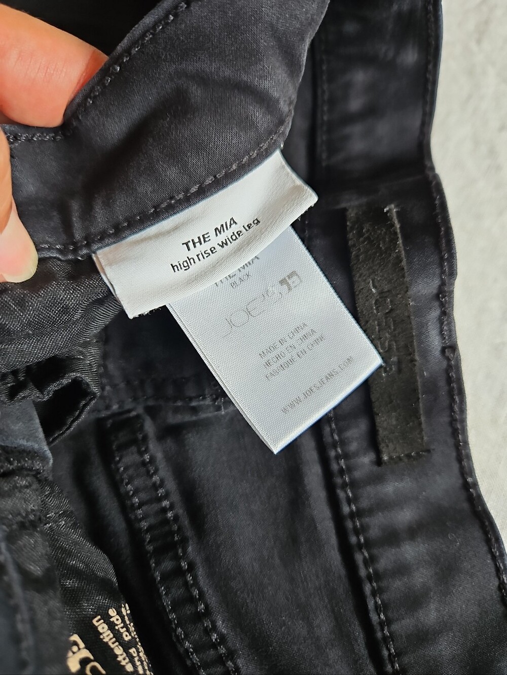 Joe's The Mia High-Rise Faded Black Wide-Leg Jeans Size 26 Long - Picture 14 of 14